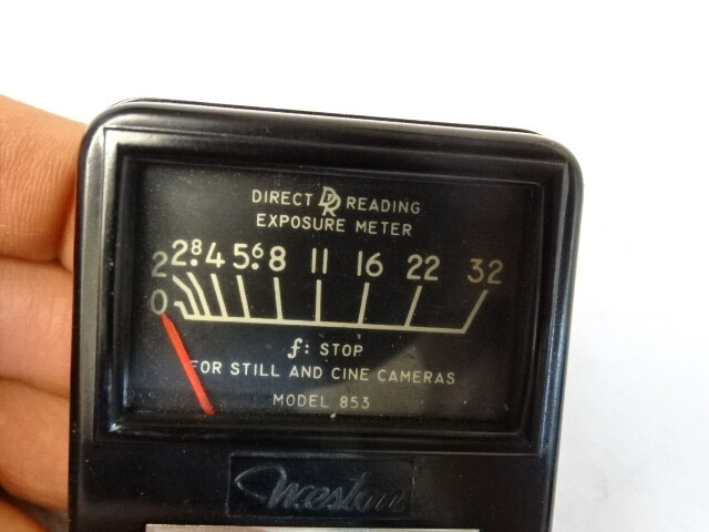 Vintage Weston Direct Reading Exposure Light Meter Model 853 WORKING