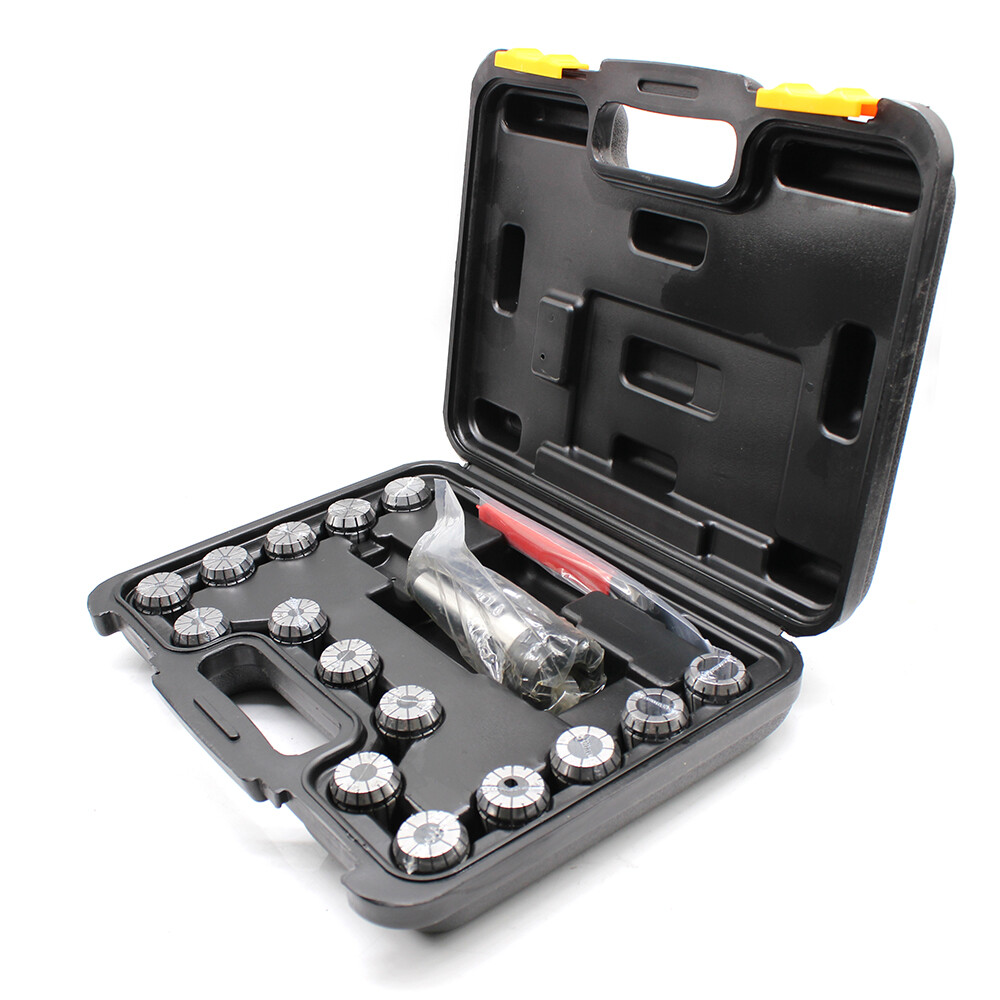 ER32 Collet Set MT3 Shank Chuck & Spanner&Box For Milling Machine High Precision