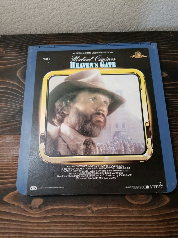 Heavens Gate RCA CED Videodisc Selectavision VTG Uncut Version