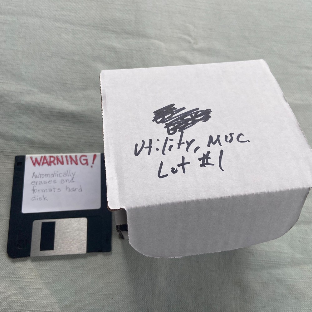 Floppy Lot20 Utilities Boot Backup Dr Hardware Wipe Restore Tuff Test Linux DOS