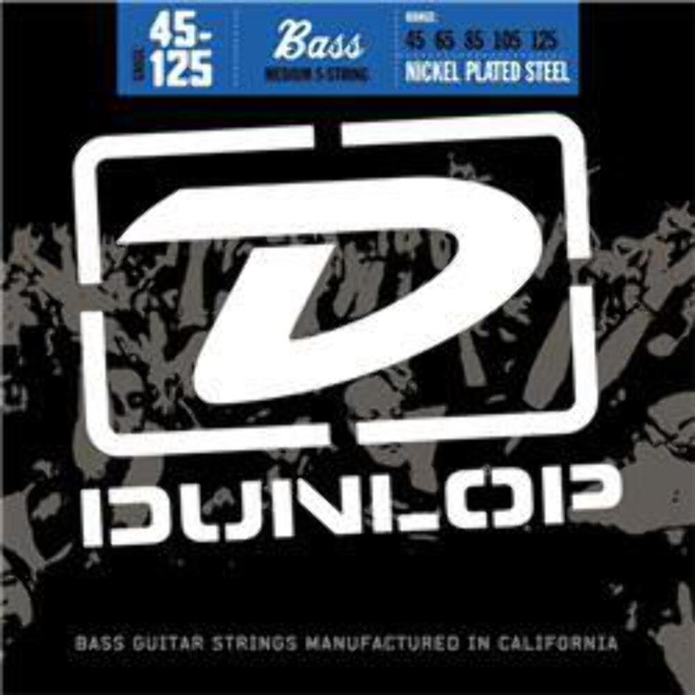 Dunlop Nickel Plated 5 String Bass Guitar Strings Set