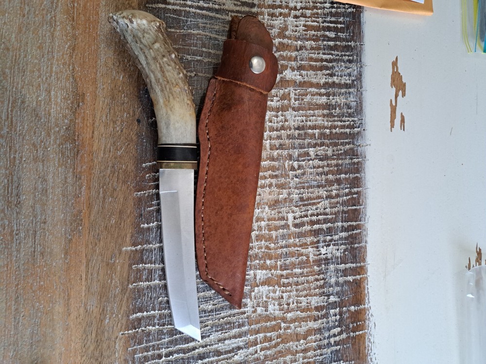 knife set antler handle