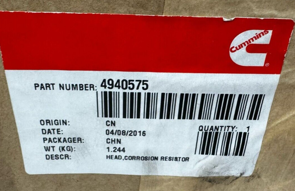 Cummins 4940575 Head Corrosion Resistor