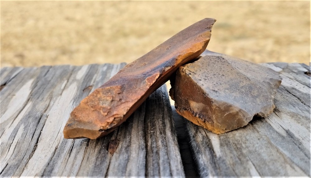 Ancient Paleolithic Flint Tool Mount Karkom area