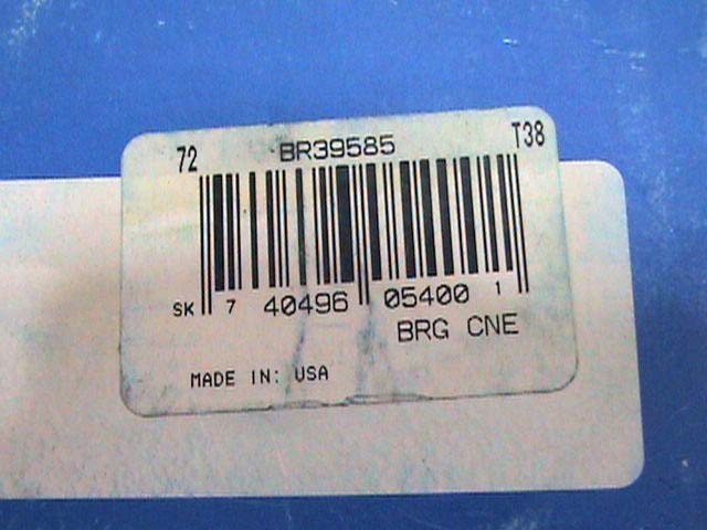 SKF BR39585 Wheel Bearing
