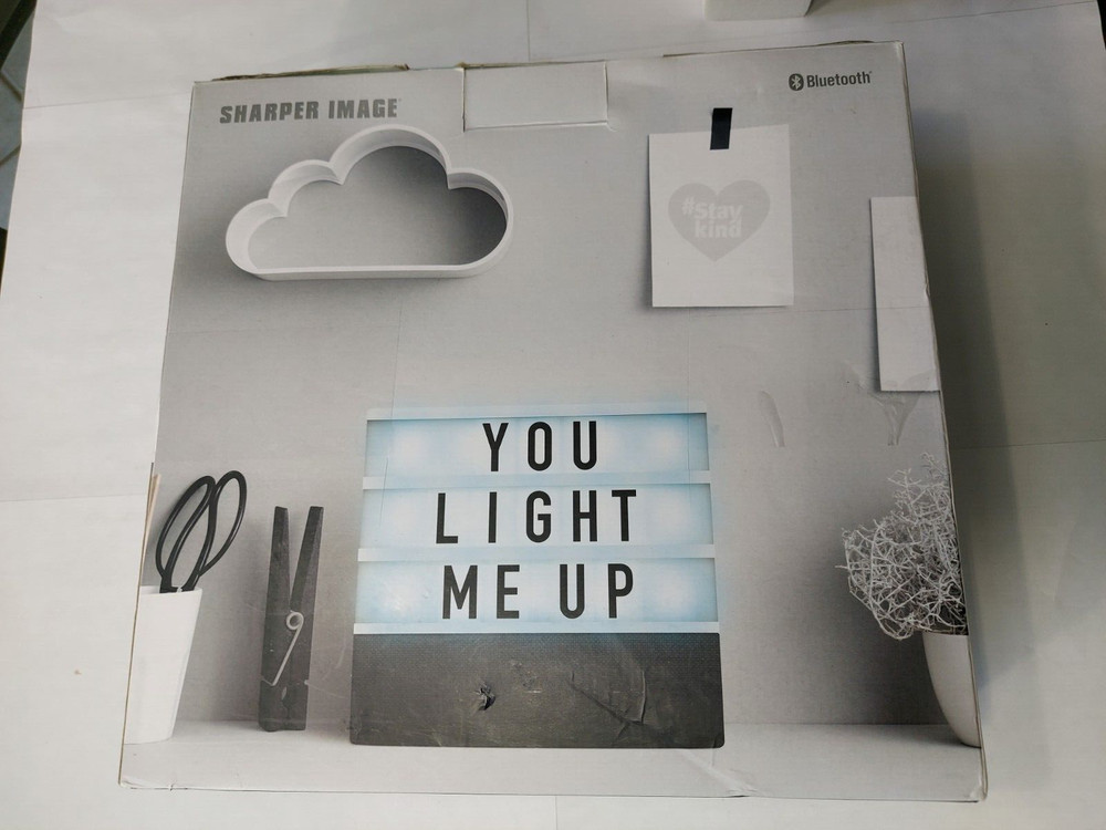 Sharper Image - Cinematic Light Box Bluetooth Speaker (LIVE FOR MUSIC)