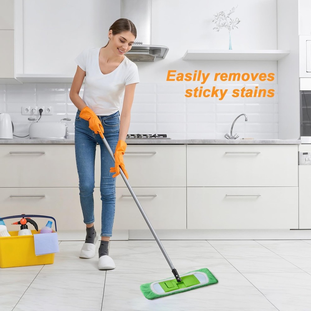🔥 8 Pack Reusable Microfiber Mop Pads Compatible with Swiffer Sweeper Washable