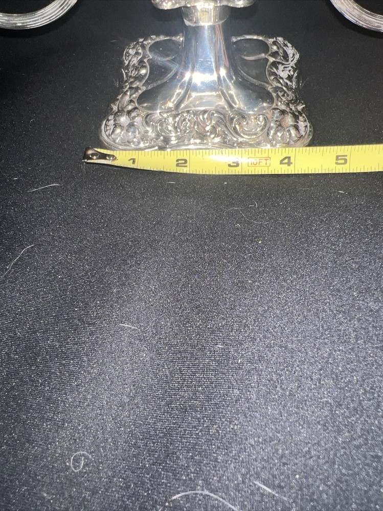 Two Arm Candelabra Silver plated Unbranded