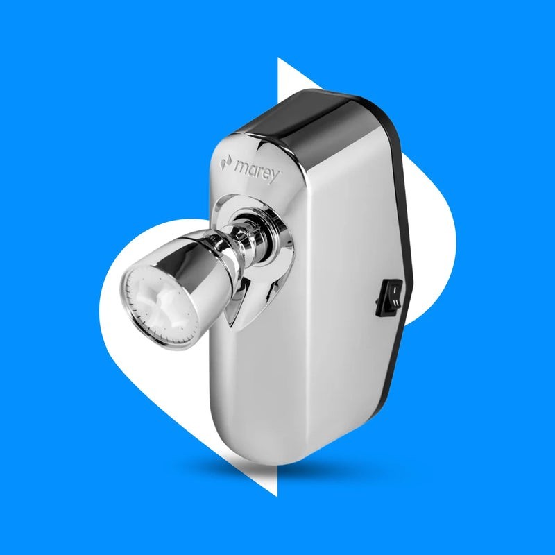 MAREY Century 120V Compact Tankless Shower Water Heater with Temperature Control