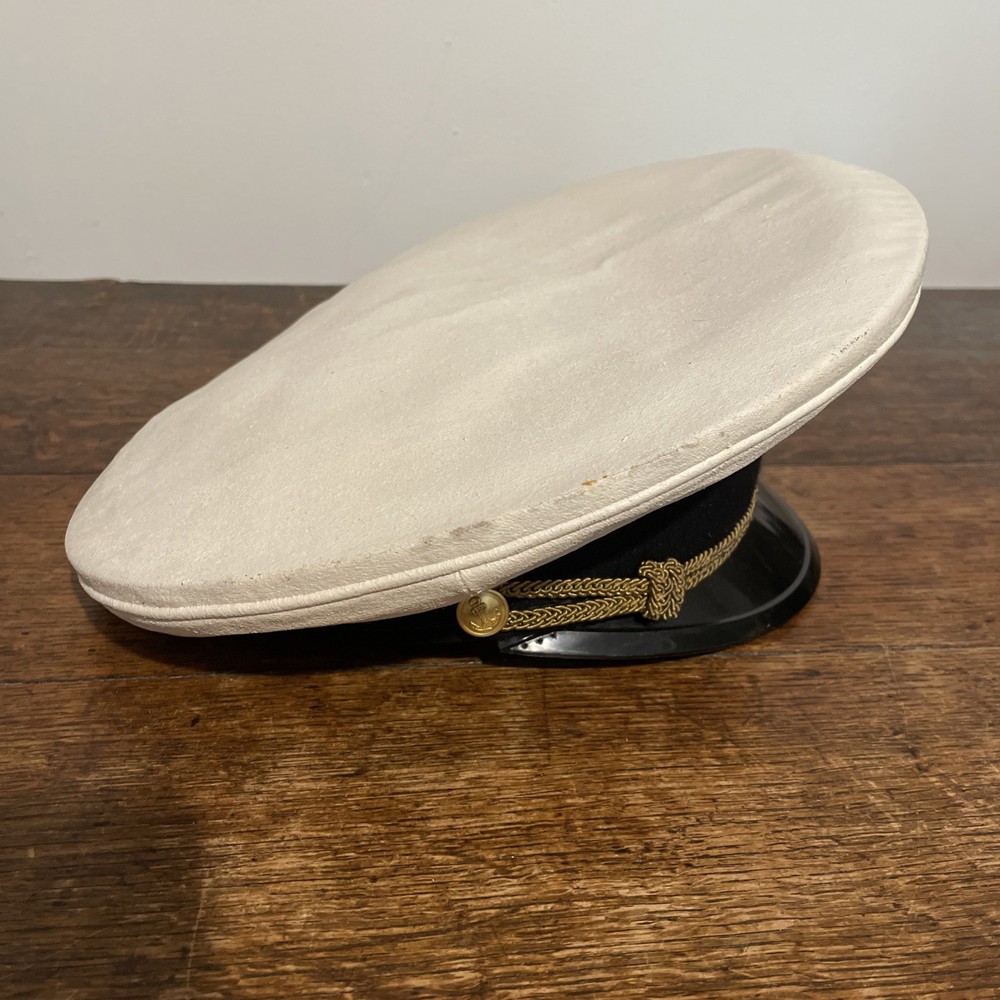 Soviet Navy VMF Officer Summer White Top Visor Peak Cap