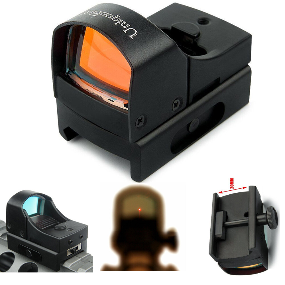 Red Dot Sight Compact 20mm Rail Scope Mount Optical Rifle Scope Fit AirSoft