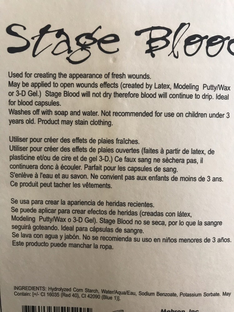 Mehron Stage Blood .5 fl oz.