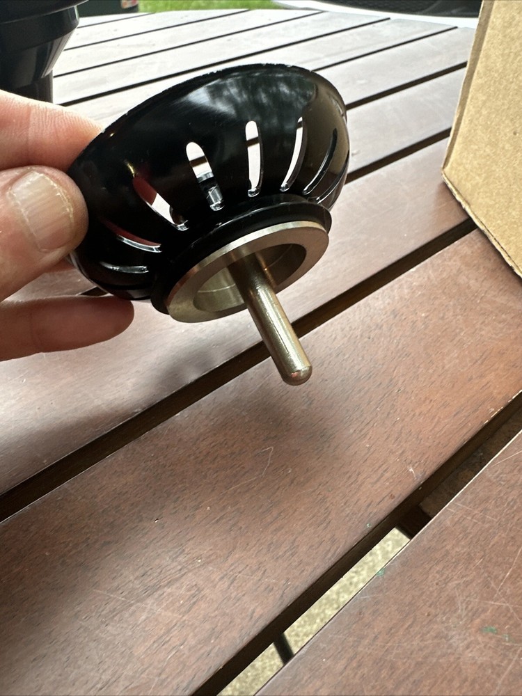 Brasstech 123/54 Garbage Disposal Stopper, Black