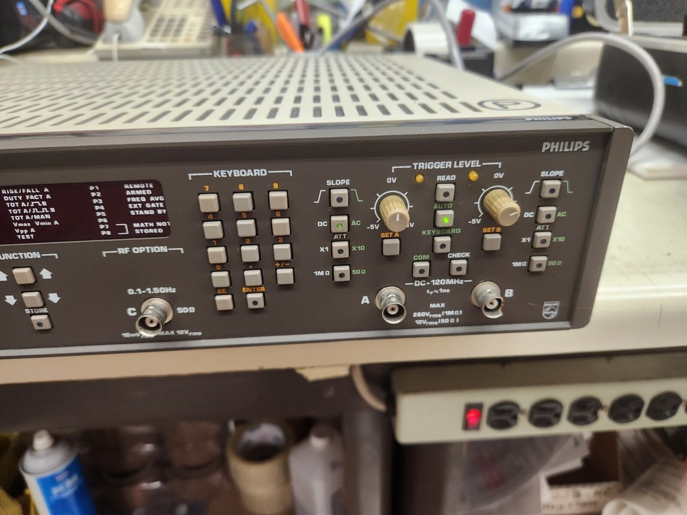 Philips PM6654 Programmable High Resolution Timer/Counter, With Hard Carry Case!