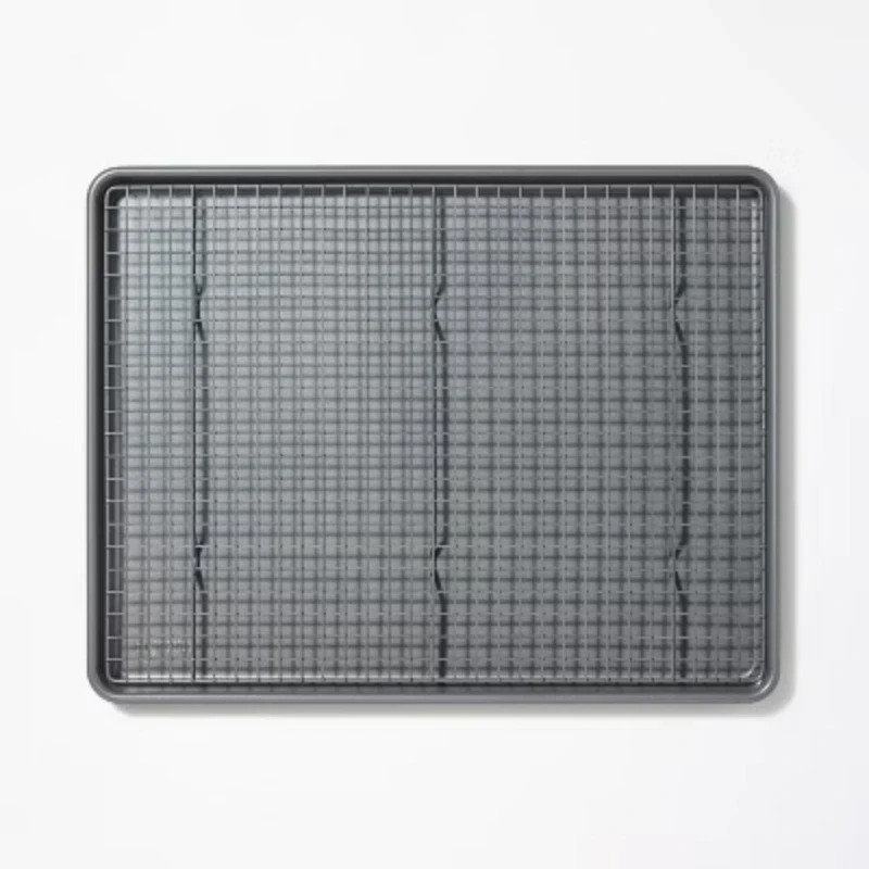 NO PACKAGING 2pc Nonstick Baking Sheet and Cooling Rack Set - Figmint™
