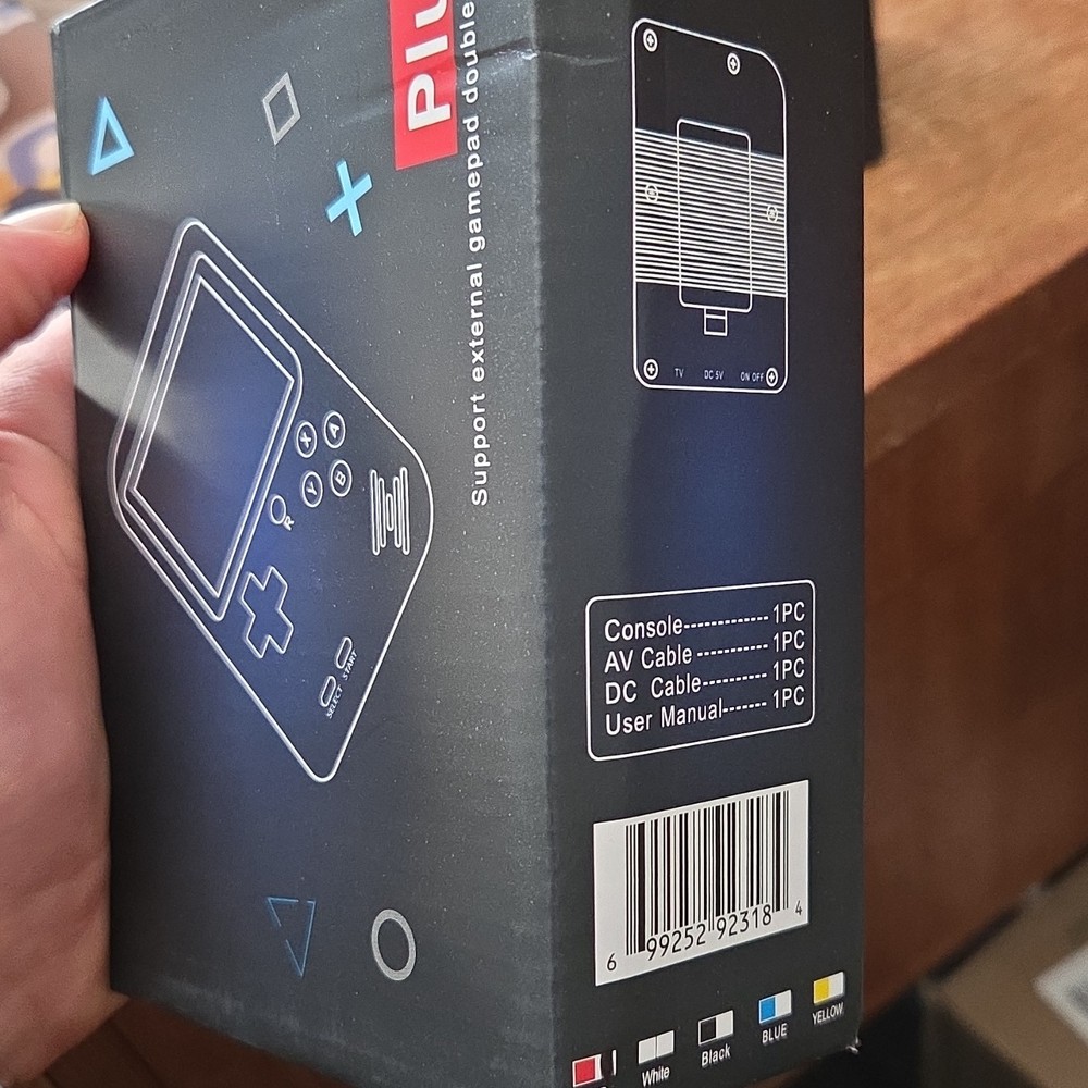 Plus Handheld game box Rechargeable Battery Backlit Display TV Output