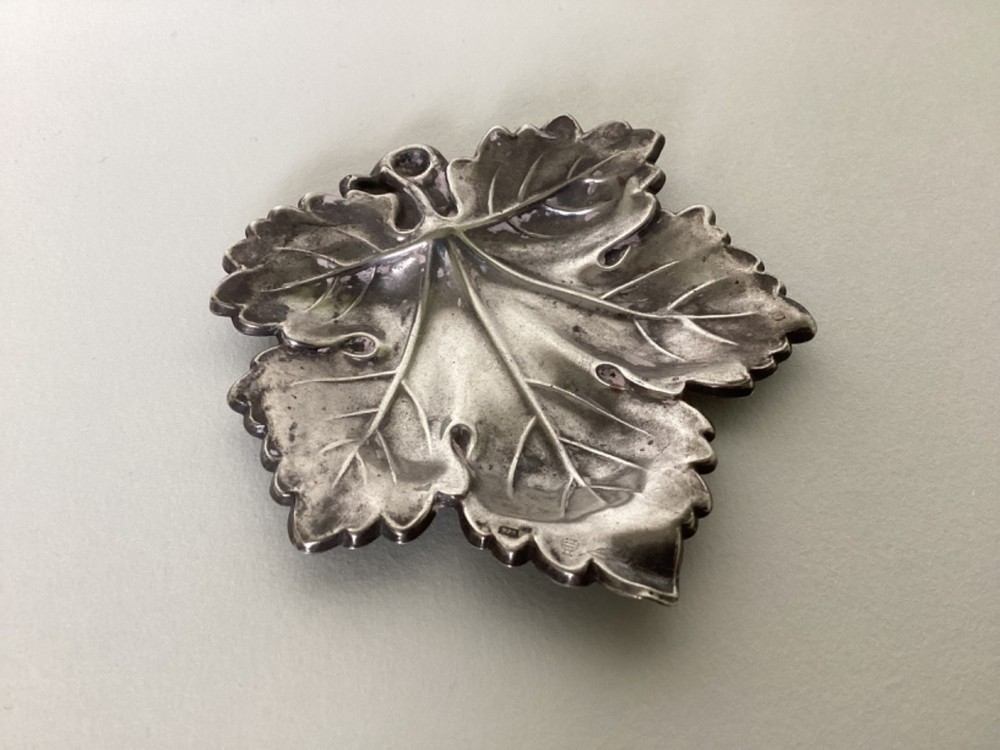 Sterling Silver Leaf Dish by Pedro Duran Spain