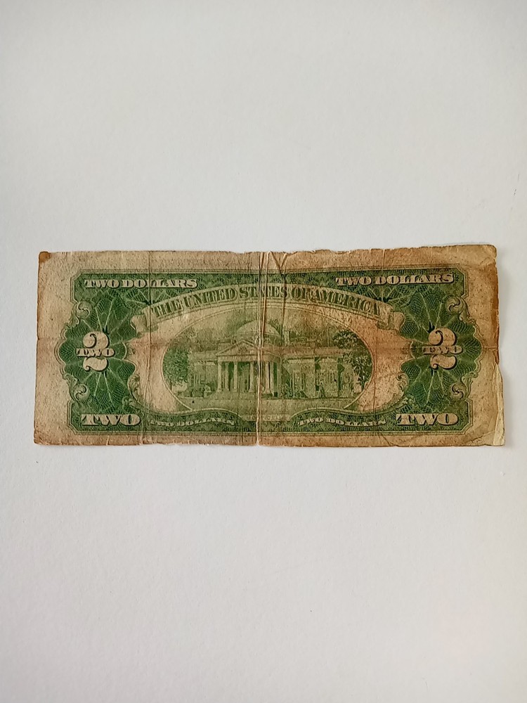 1928 G Two Dollar $2 Red Seal Note
