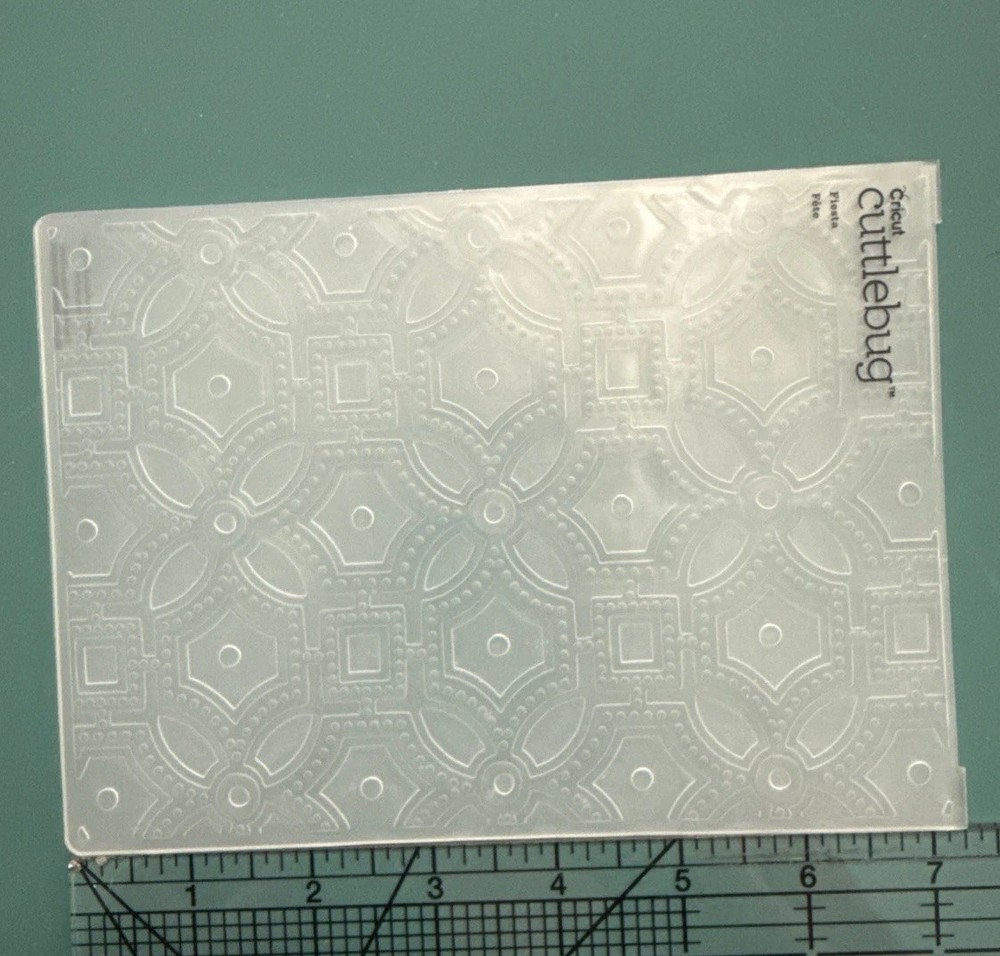 Retired Cricut Cuttlebug Fiesta Embossing Folder & Border Set HTF