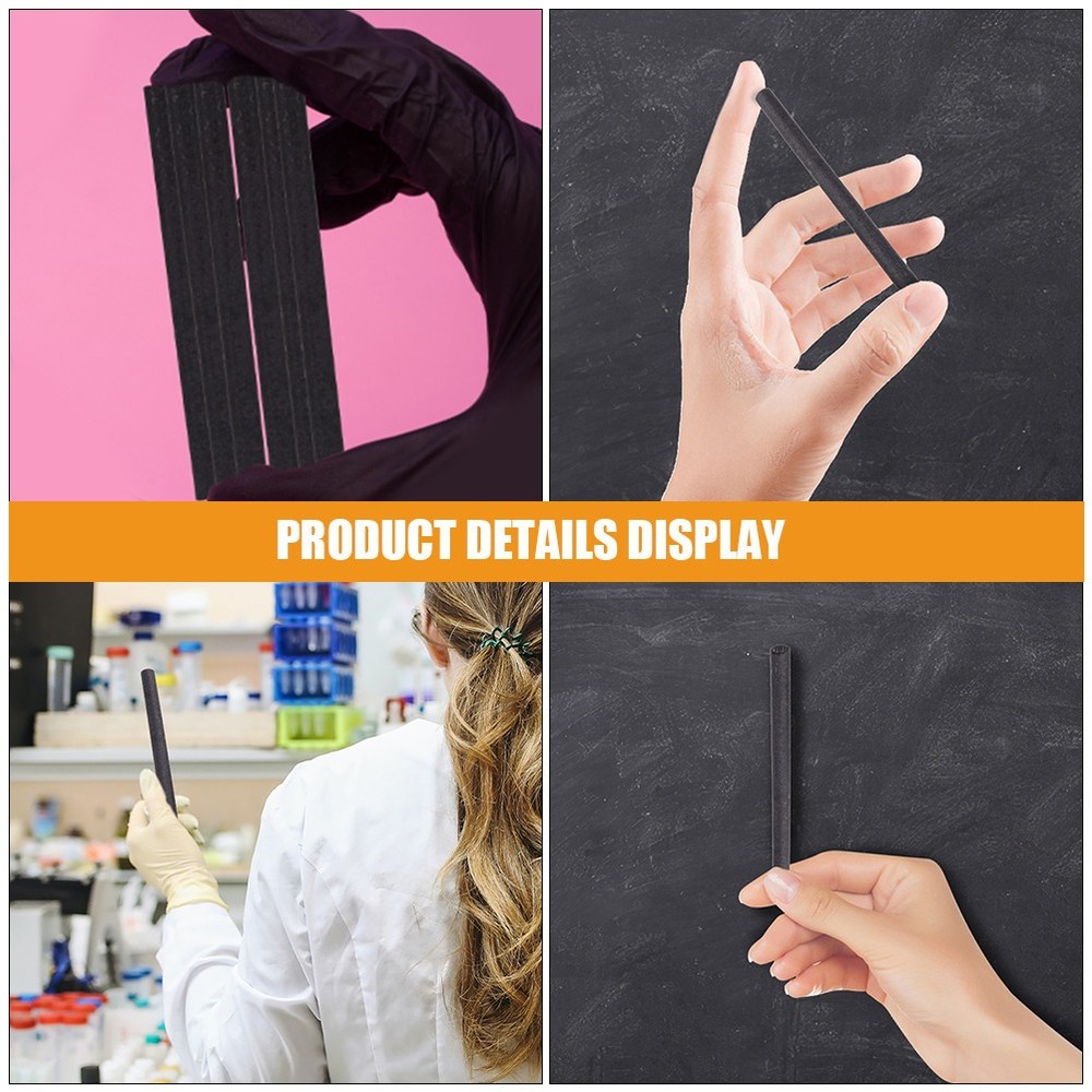 12Pcs Graphite Crucible Stir Bar Diameter Electrode Rod for