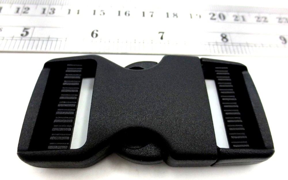 Dual Side Release Buckle Durable! Fits 25mm 1" Webbing Strap For Pack Sling Belt