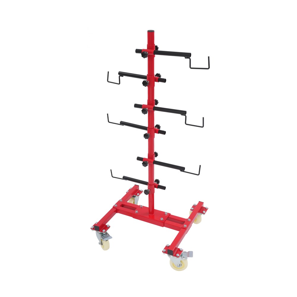 Panel Tree Paint Stand Panel Holder Car Panel Painting Stand w/ 6 Hooks 150lbs