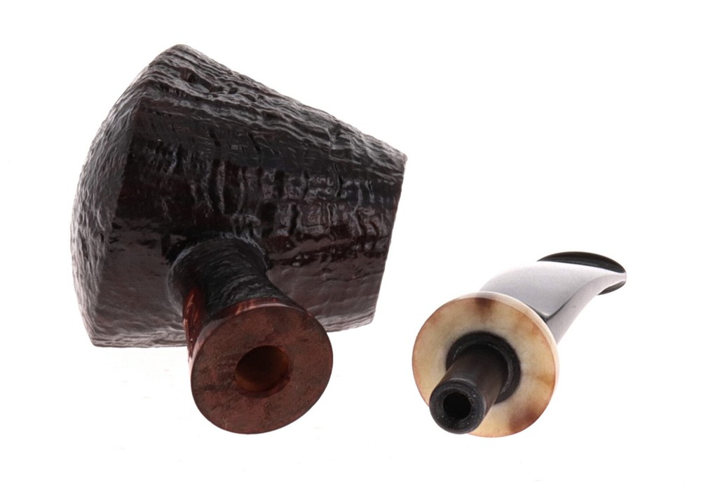 Pipe Damini brown sandblasted shape freehand volcano