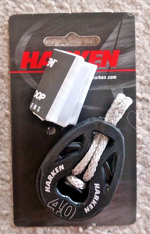 Harken 2148 T2™ Loop Soft-Attach Block, 40mm Composite Sheave, Max 10mm Rope