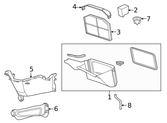Genuine GM Air Inlet Panel 92201178