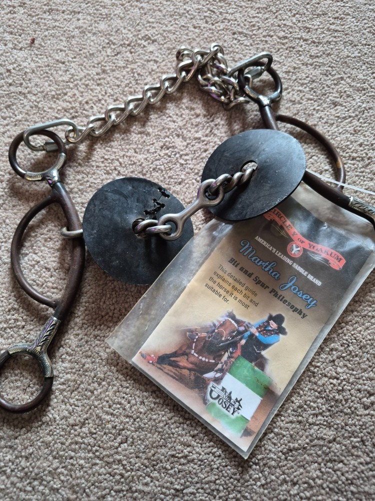 Fancy Silver Engraved Martha Josey Barrel Racing Bit