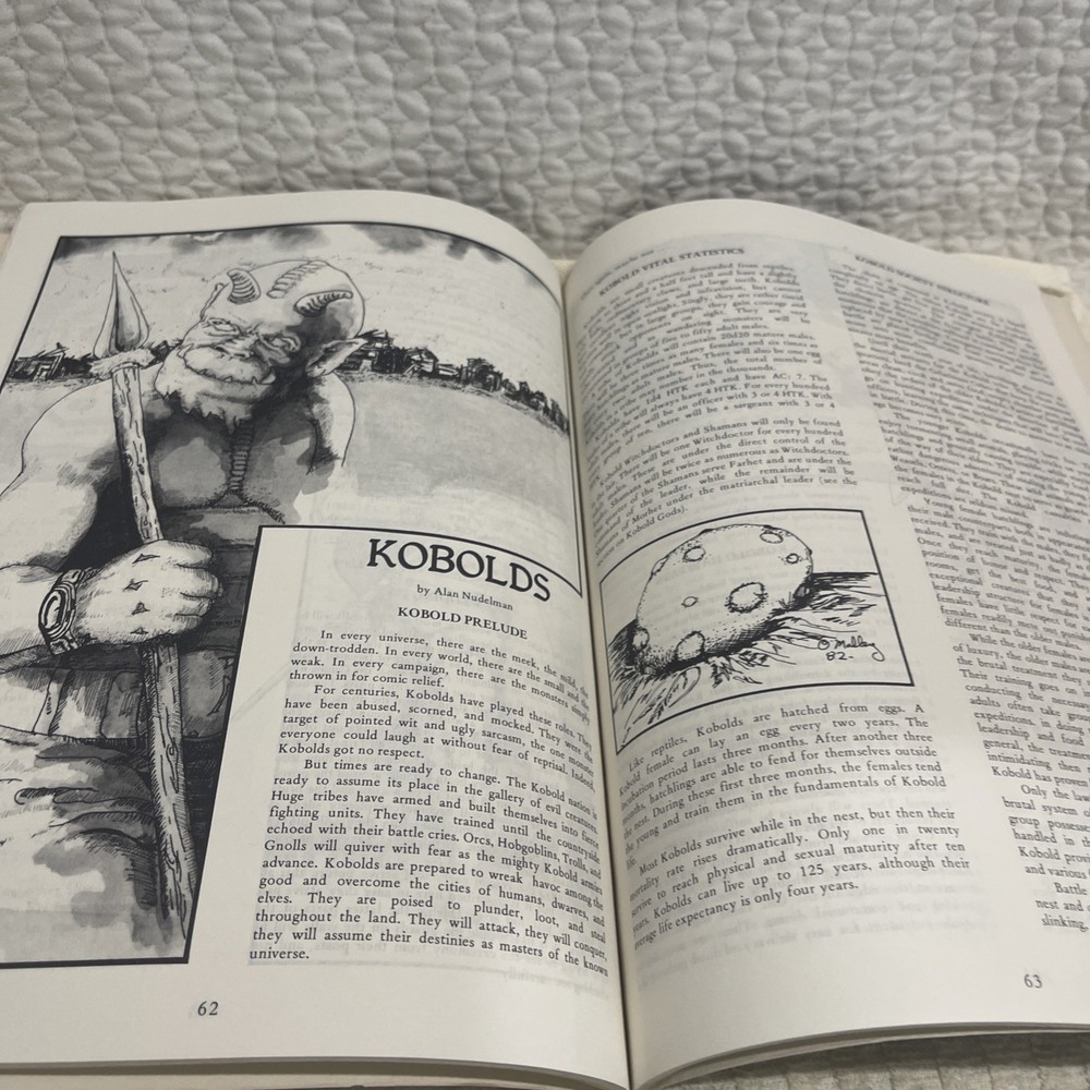 Advanced Dungeons & Dragons Dark Folk Role Playing Book