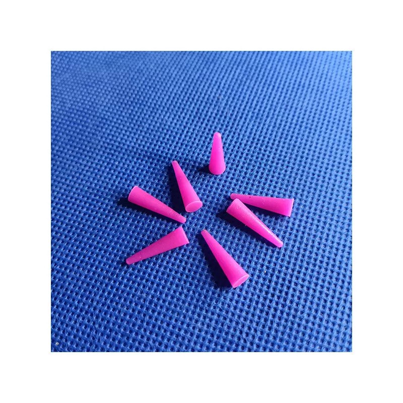100pcs Silicone Rubber Plug Assortment Set Plugs Conical Powder Coating
