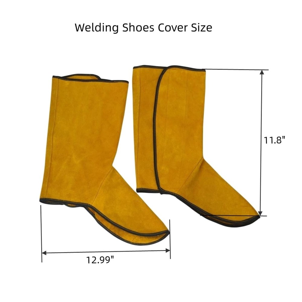 Sanseenia Leather Welding Boot & Shoes Covers, Fire Resistant Spats,...