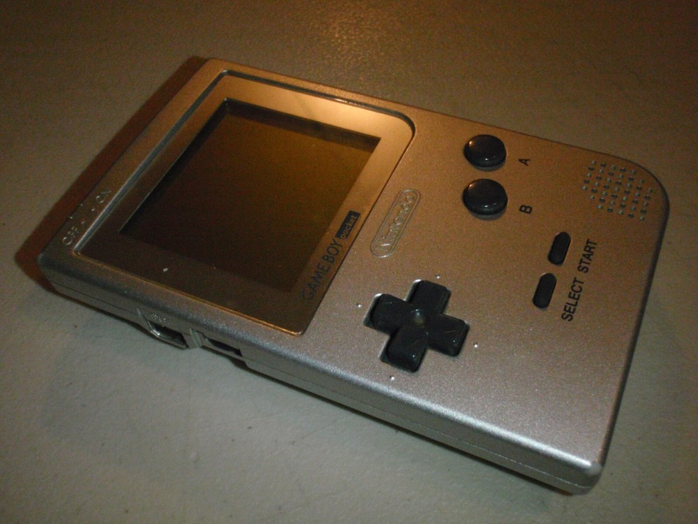 Gameboy Pocket MGB-001 Silver Platinum System