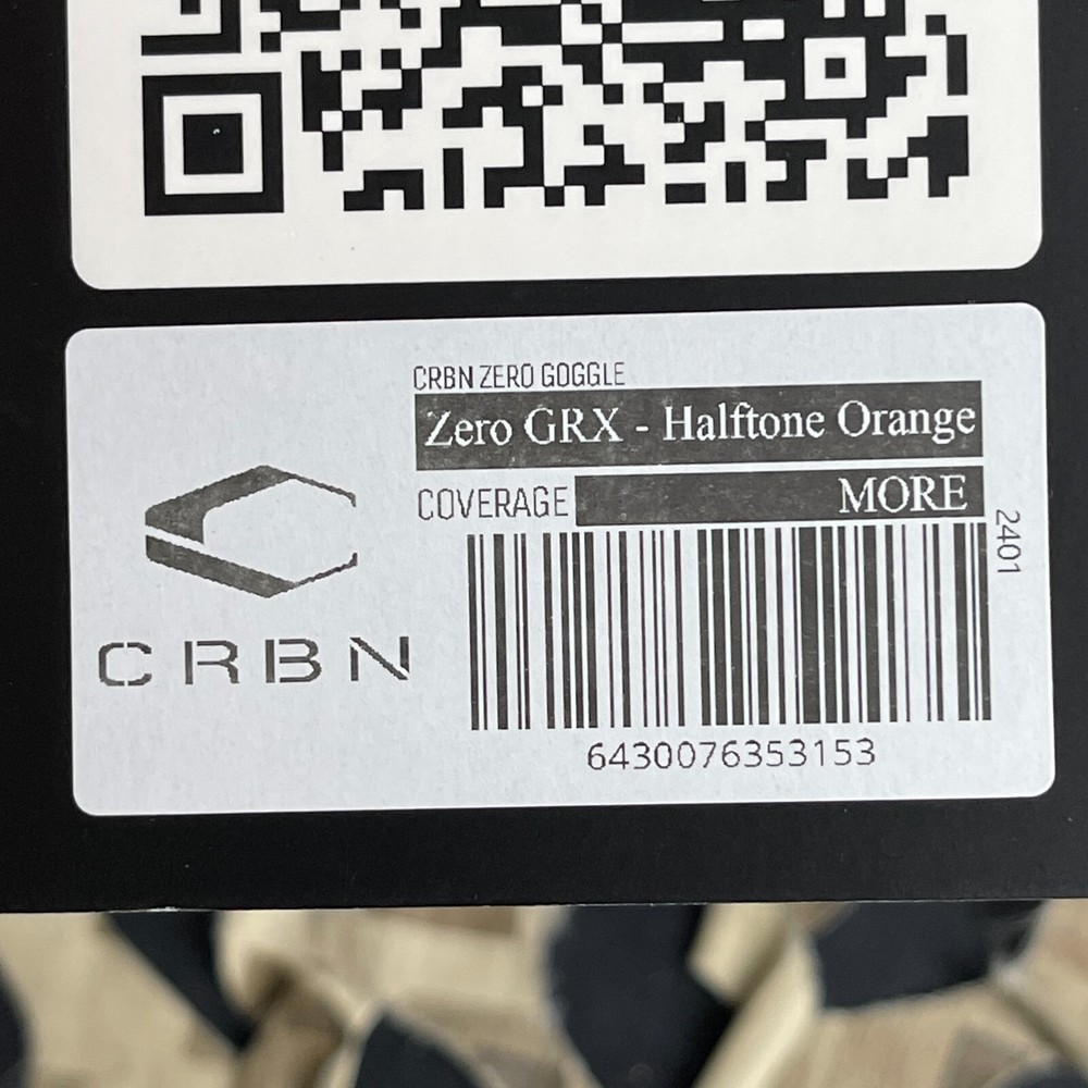 NEW Carbon CRBN Zero GRX Paintball Mask (More Coverage) - Half-Tone Orange