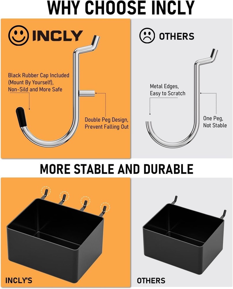 Versatile 278PCS Pegboard Hook Assortment for Garage & Workspace Organization