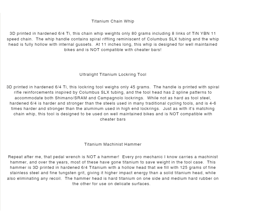 Silca 3D Printed Titanium Lockring Tool (Grey,Black)