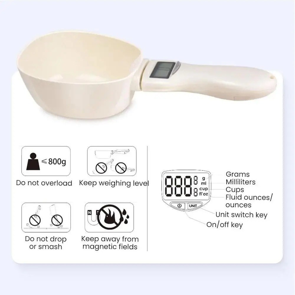 Digital Measuring Spoon Scale Gram Kitchen Coffee Baking LCD