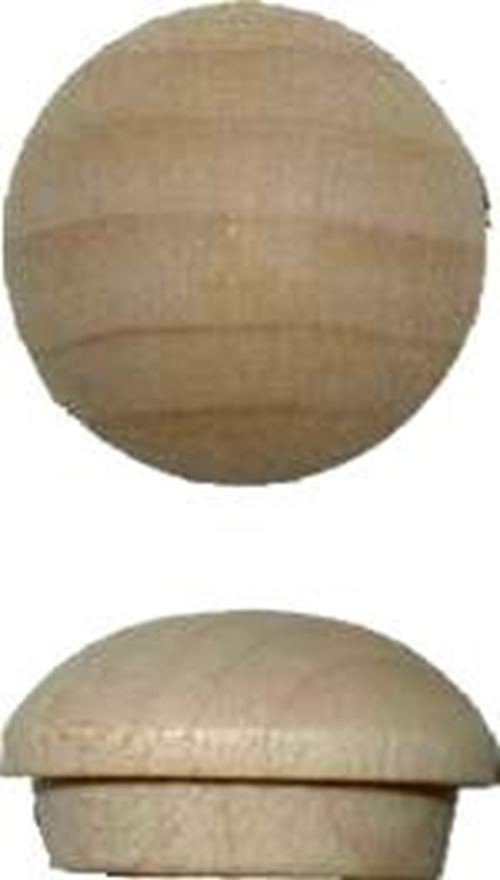 (50 Pack) Turned Maple Screw Hole Buttons