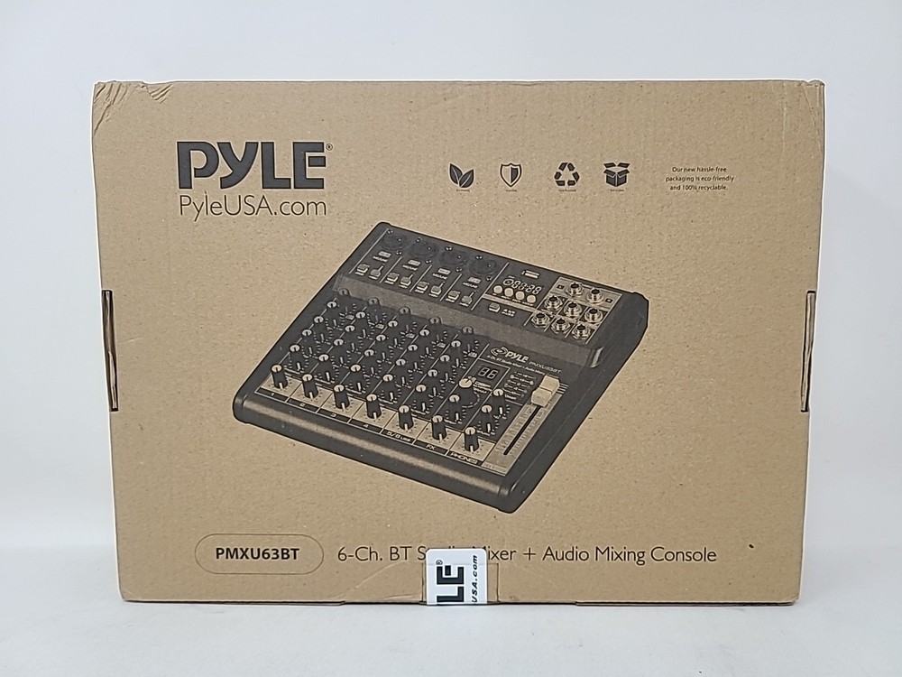 Pyle Professional Audio Mixer Sound Board Console - Desk System Interface NEW