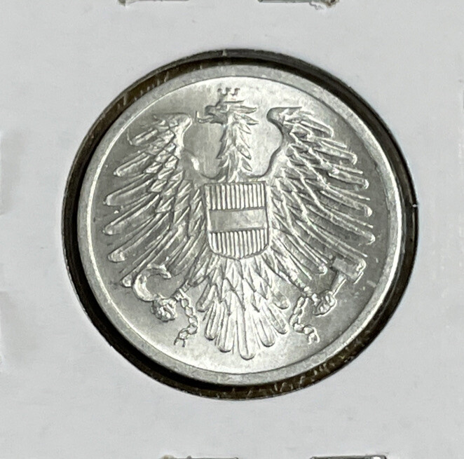 1952 Austria 2 Groschen Aluminum