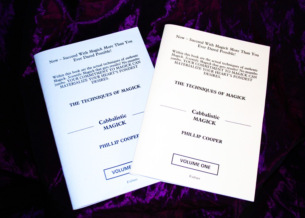 CABBALISTIC MAGICK TECHNIQUES. 2 BOOK SET.  Finbarr Occult Witchcraft