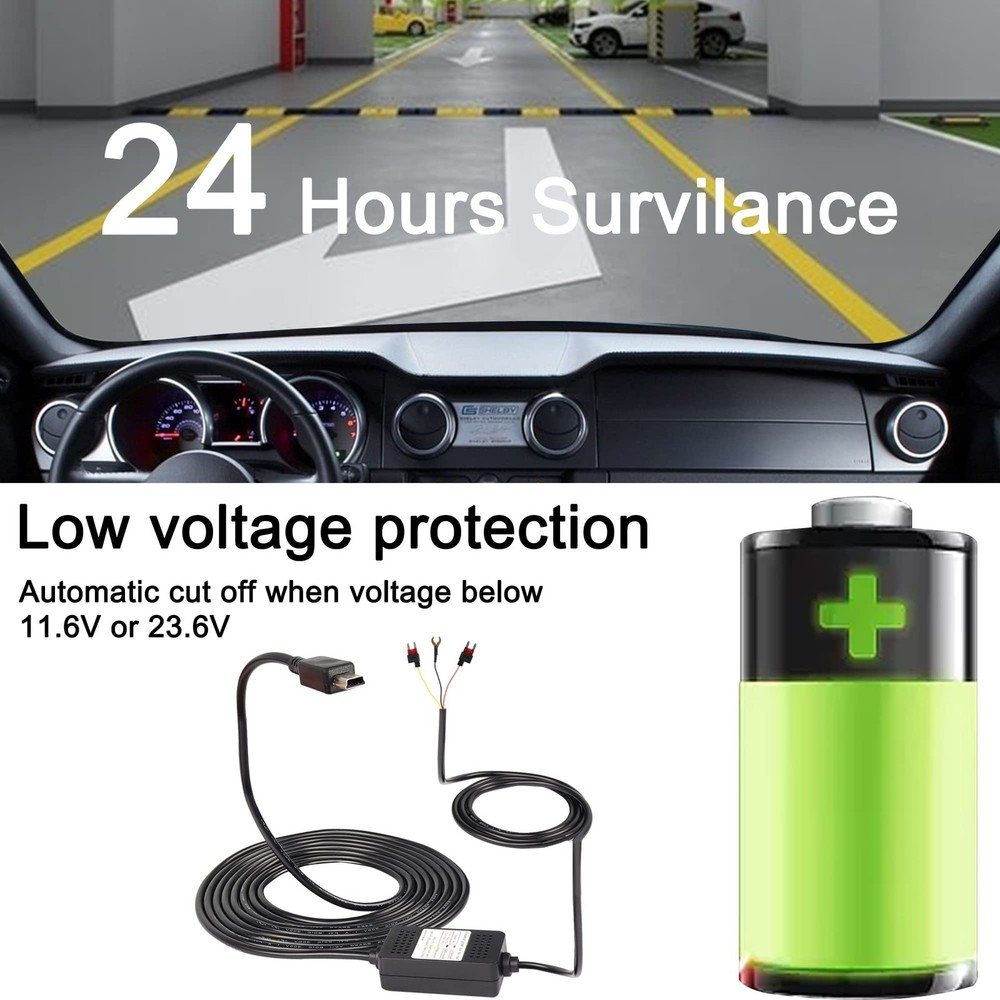 MEIRIYFA Dash Cam Acc Hardwire Kit Mini USB Dashcam usb