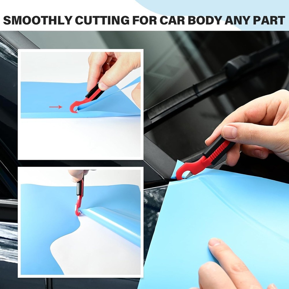 Precision vinyl wrap safety cutter tool