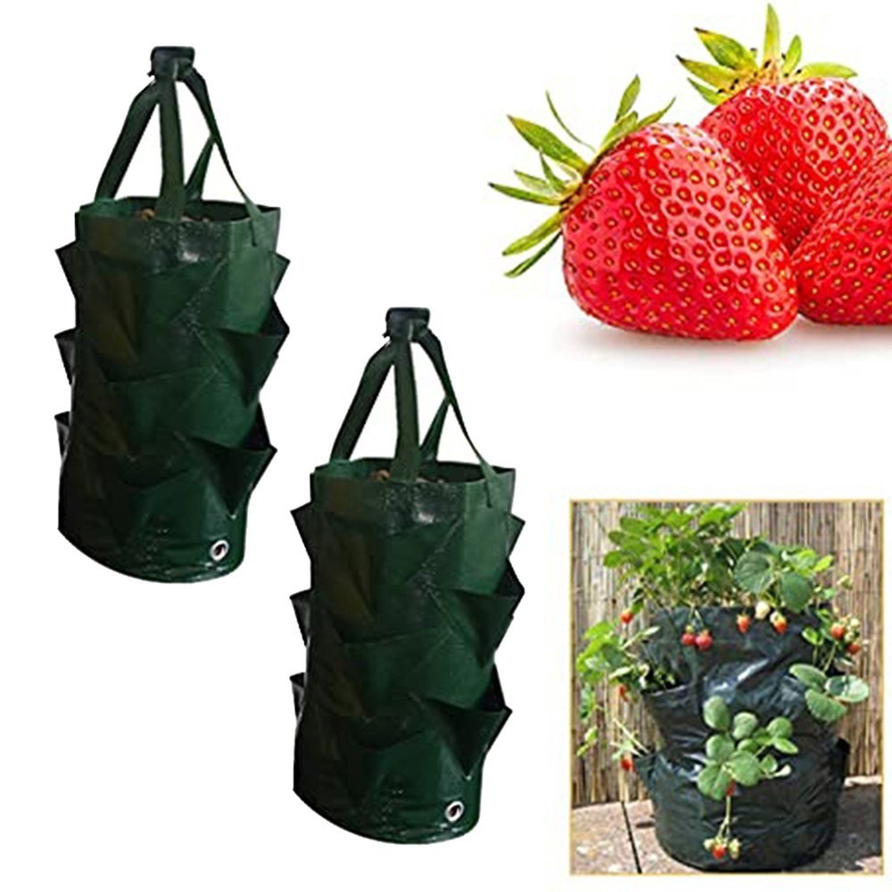 Strawberry Planting Bucket with MultiPocket for Efficient Gardening Use