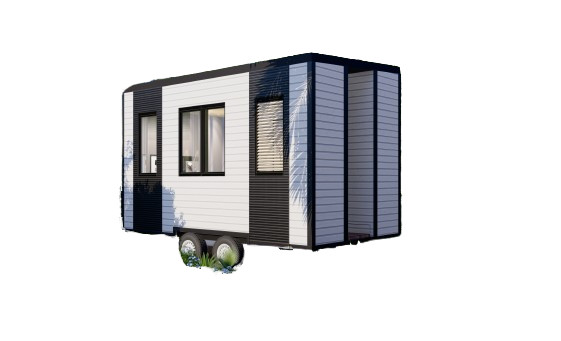 Generic Wood Construction Tiny Mobile Home Building Plans - 15'9"" x 7'10"" - 12