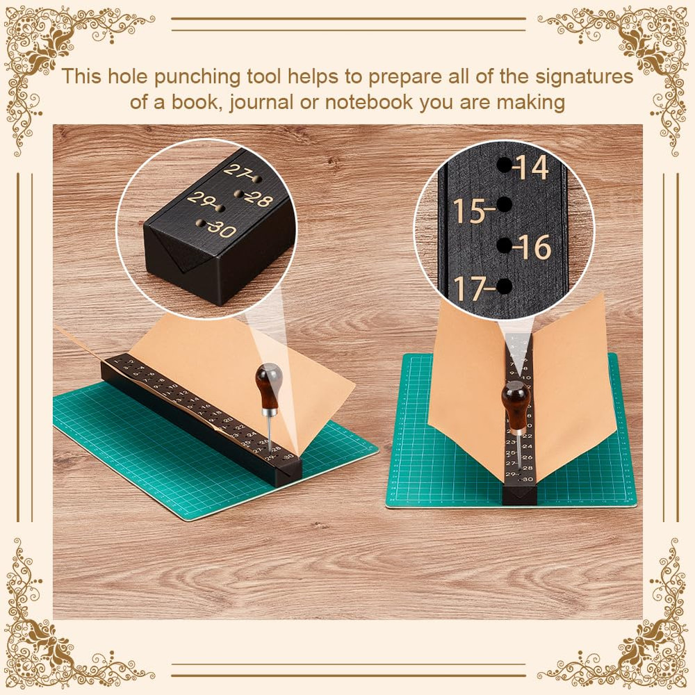 Signature Punching Tool for Bookbinding，12 inch Imperial Book Binding Tools with