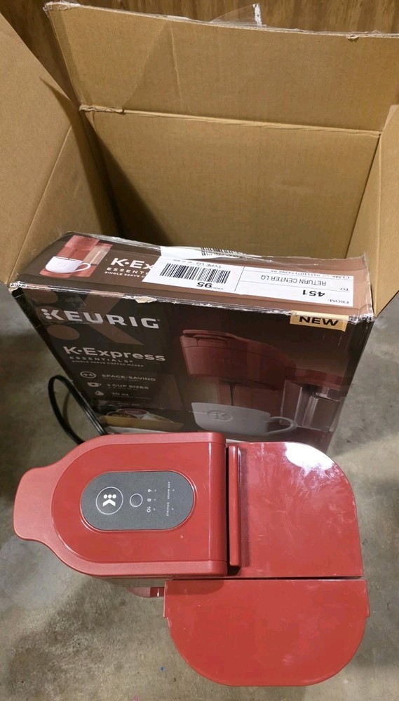 Keurig K-EXPRESS Essentials 30 oz Single Serve Red Coffee Maker Open Box Used