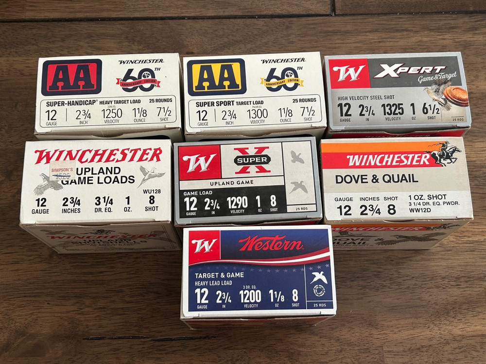 7 EMPTY 12 Ga Shotgun Shell Boxes “WINCHESTER”