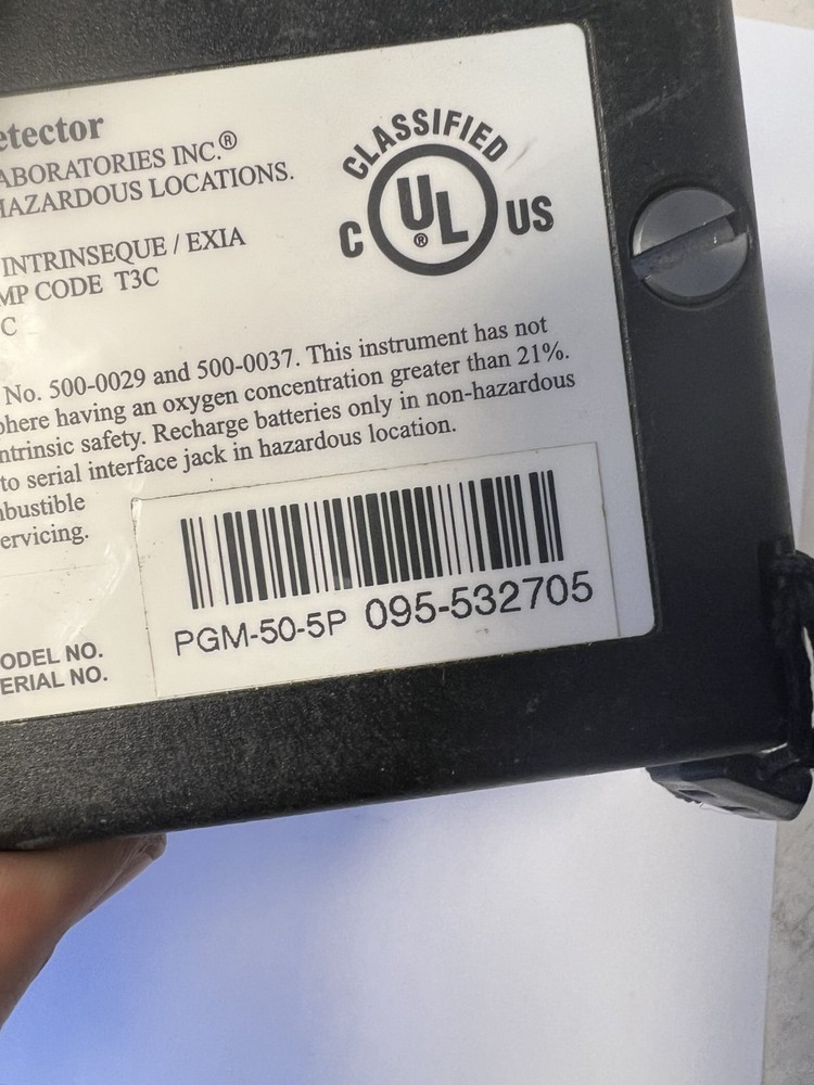 RAE Systems MultiRAE Plus RAE-10 Gas Detector PGM-50-5P without Case and Charger